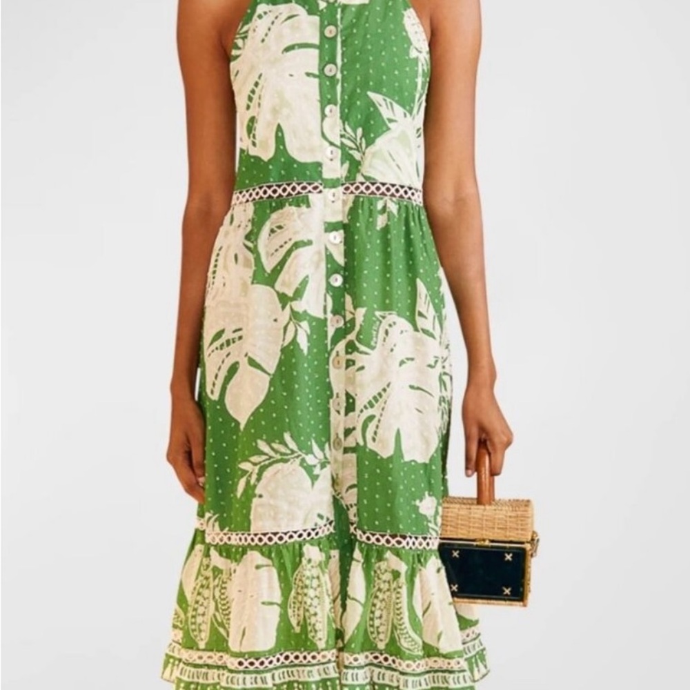 FARM Rio Tropical Green Maxi Dress